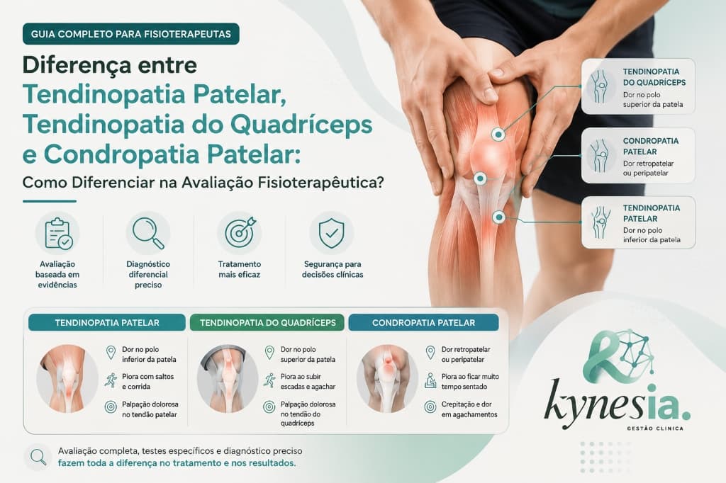 Diferença entre Tendinopatia Patelar, Tendinopatia do Quadríceps e Condropatia Patelar: Como Diferenciar na Avaliação Fisioterapêutica?